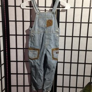 FG Pinstriped Bib Overalls Size 3T